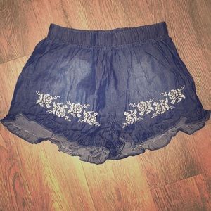Alya High Waisted Denim Shorts